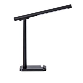 LED Desk Lamp 360 Adjustable, USB Charging Port, 5 Light Modes & Dimmable Brightness, Bedside Lamp For Reading, Craft, Work, Study Black