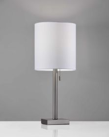Brushed Steel Metal Table Lamp