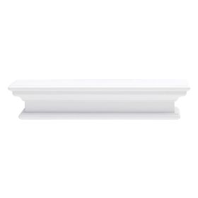 23" Classic White Floating Wall Shelf