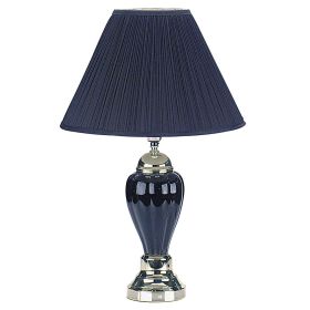 27" Black and Gold Ceramic Urn Table Lamp With Black Empire Shade