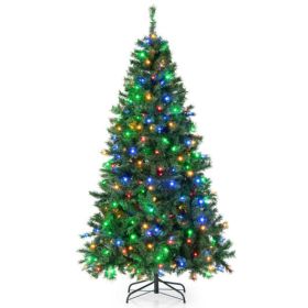 7 Feet Christmas Tree Pre-Lit  3-Minute Quick Shape