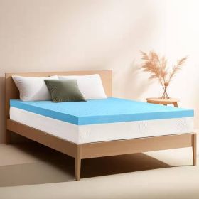 King size 3-inch Thick High Density Memory Foam Mattress Topper