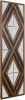 Contemporary Aspen Double Diamond Multi Tone 72 Inch Mirror