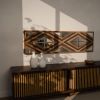 Contemporary Aspen Double Diamond Multi Tone 72 Inch Mirror