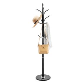 VEVOR Freestanding Coat Rack Coats Tree Stand with Stable Marble Base & 6 Hooks