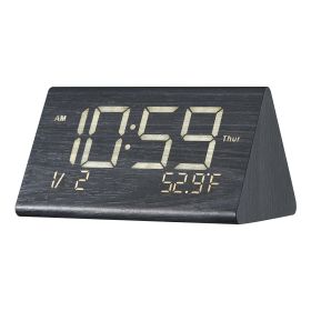 VEVOR Digital Alarm Clock with Dual Alarm USB Night Light Desktop Clock Black