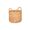 12" Round Bulrush Basket Planter