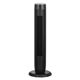 36" Tall 3-Speed Oscillating Tower Fan, New, Black