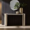 53.15 Inch Faux MARS marble Pattern Entryway Table for Living Room,Narrow Console Table wit