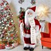 Christmas Decorations, 18" Santa Clause Figurines Decorations, Christmas Socks and Gifts Bag Standing Home Party Holiday Decor and Birthday Gifts.