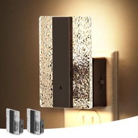 LED Night Lights Plug Into Wall, 2 Pack Night Light with Dusk-to-Dawn Sensor, Dimmable Decorative LED Nightlights
