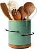 Utensil Holder, 360° Rotating Extra Large Ceramic Kitchen Utensil Holder for Countertop