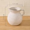 Rustic Kitchen Utensil Holder - 7.6 Inch Ceramic Utensil Crock for Countertop, Vintage Kitchen Counter Decor