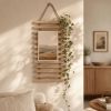 Airy Wooden Wall Ladder | Elevate Your Space with Natural Warmth