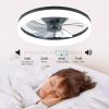 20'' Ceiling Fan with Light, Upgraded Low Profile Fan, Flush Mount Ceiling Fan, 6 Speeds, Dimmable LED, App & Remote Control, Quiet DC Motor
