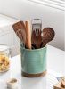 Utensil Holder, 360° Rotating Extra Large Ceramic Kitchen Utensil Holder for Countertop