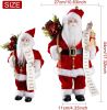Christmas Decorations, 18" Santa Clause Figurines Decorations, Christmas Socks and Gifts Bag Standing Home Party Holiday Decor and Birthday Gifts.