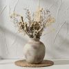 Ceramic Decorative Flower Vase | 7.48 Inch Pottery Rustic Farmhouse Boho Vase for Home Decor, Table, Living Room, Bathroom, Coffee Desk, Shelf