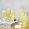 Flameless LED Candles with Timer 5 Pc Flickering Flameless Candles for Romantic Ambiance and Home Decoration Stable Acrylic Shell,