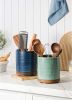 Utensil Holder, 360° Rotating Extra Large Ceramic Kitchen Utensil Holder for Countertop