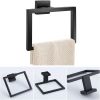 Towel Ring - Thicken SUS 304 Stainless Steel Towel Holder, Towel Racks for Bathroom, Square Modern Design Hand Towel Holder