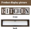 Kitchen Wood Sign, Farmhouse Decor, Wood Framed Kitchen Wall Plaque, Vintage Home Wall Decor, Table Shelf Decoration for Kitchens, Desk Decor Art