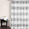 12pc Bathroom Shower Curtain Set - Classic Luxury Fabric Curtains with Unique Design & 12 Hooks