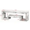 Vintage Console Table with Non-Slip