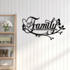 CIFbuy Vintage Floral Wall Plaque Elegant Script Happy Home Sign Farmhouse Rustic Wall Decor for Living Room Bedroom Entryway(TikTok