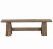 Traditional 59 Inch Wood Entryway Bench Hallway End of Bed Bench   Seat for Entry Decor