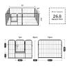 Indoor Dog Playpen - Stress-Free and Safe Play, 24 Inch 8 Panels for Small and Medium Dogs