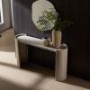 53.15 Inch Faux MARS marble Pattern Entryway Table for Living Room,Narrow Console Table wit