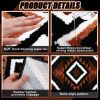 2 Pcs Western Aztec Bathroom Rugs Boho Aztec Bath Mat Non Slip Geometric Bathroom Decor Soft Absorbent Microfiber Rug for Kitchen