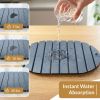 Stone Dish Drying Mat for Kitchen Counter, Quick Dry Diatomaceous Earth Drying Mat, Foldable Absorbent Stone Drying Pad8" Ã— 4" for Dishes, Cups