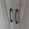 Bathroom Wall Cabinet 3-Tier Wooden Storage with 2 Barn Doors And Towel Bar for Bathroom Storage Organization