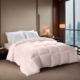 Pink Oversized Plump Thick Duvet - Enhanced Warmth With Skin-friendly Comfort. Perfect For Cozy Bedrooms And Luxury Hotels. Fits Single/double Beds. P
