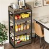Wooden storage rack, basket rack, storage rack, snack rack, with drawers