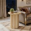 Round coffee table, wooden side table, sofa side table, tea table