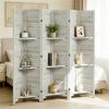 Privacy screen, bedroom divider, folding screen, white