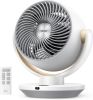 Fan for Bedroom, Desk Air Circulator Fans with Remote, 11 Inch Table Fan for Whole Room, 65ft Powerful Airflow