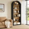 Bookshelf, Wooden Arched Bookshelf, Display Stand, Display Cabinet