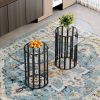 71 inch oval tempered glass dining table,black double column light luxury style