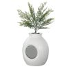 Plant Cat Litter Box, Smart Odor Control System, Hidden Cat Litter Box with 9.48 in Large Entrance, Lighting Decoration & Sturdy ABS Material