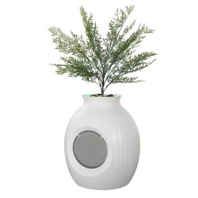 Plant Cat Litter Box, Smart Odor Control System, Hidden Cat Litter Box with 9.48 in Large Entrance, Lighting Decoration & Sturdy ABS Material