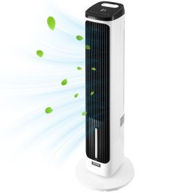 40" Oscillating Tower Fan 24H Timer 23.3 ft/s High Velocity with Remote Control