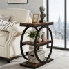 Tea table, sofa table, coffee table, side table with storage rack