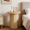 Round coffee table, wooden side table, sofa side table, tea table