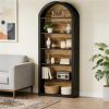 Bookshelf, Wooden Arched Bookshelf, Display Stand, Display Cabinet