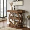 Main console, sofa table, corridor table, decorative rack, with storage rack, rural farmhouse style