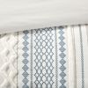 Cotton Printed Duvet Cover Set with Chenille